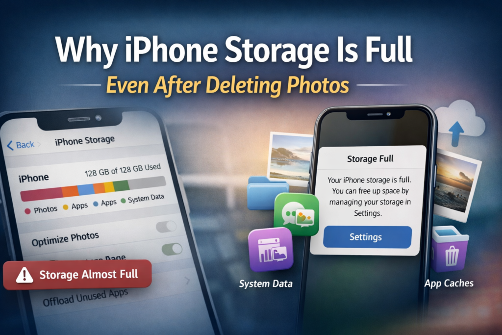 Why iPhone Storage Is Full Even After Deleting Photos | AllClearNow
