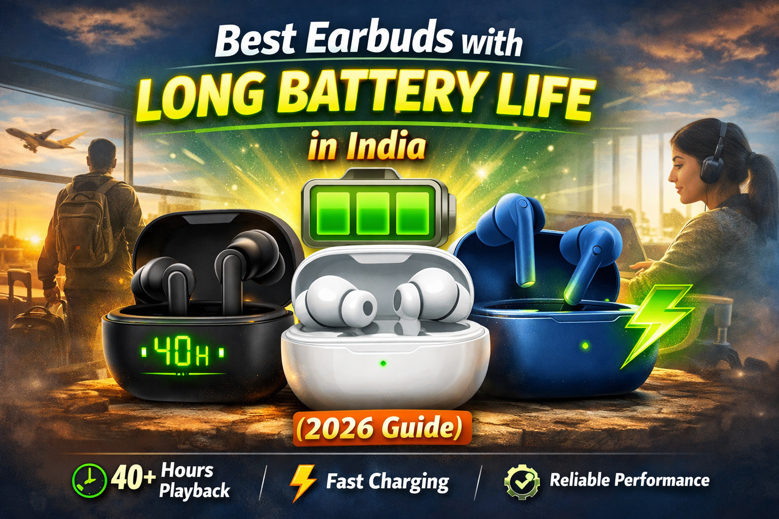 Best earbuds with long battery life