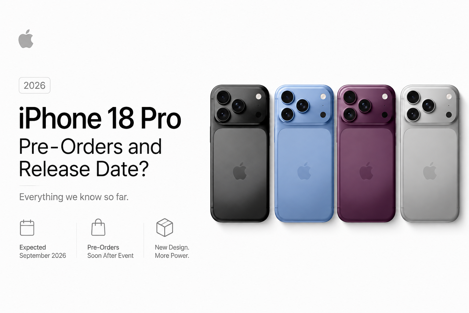 iPhone 18 Pro release date